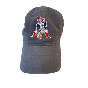 New England Patriots Hat Throwback Logo Reebok Blue Adjustable Cap Pat Patriot